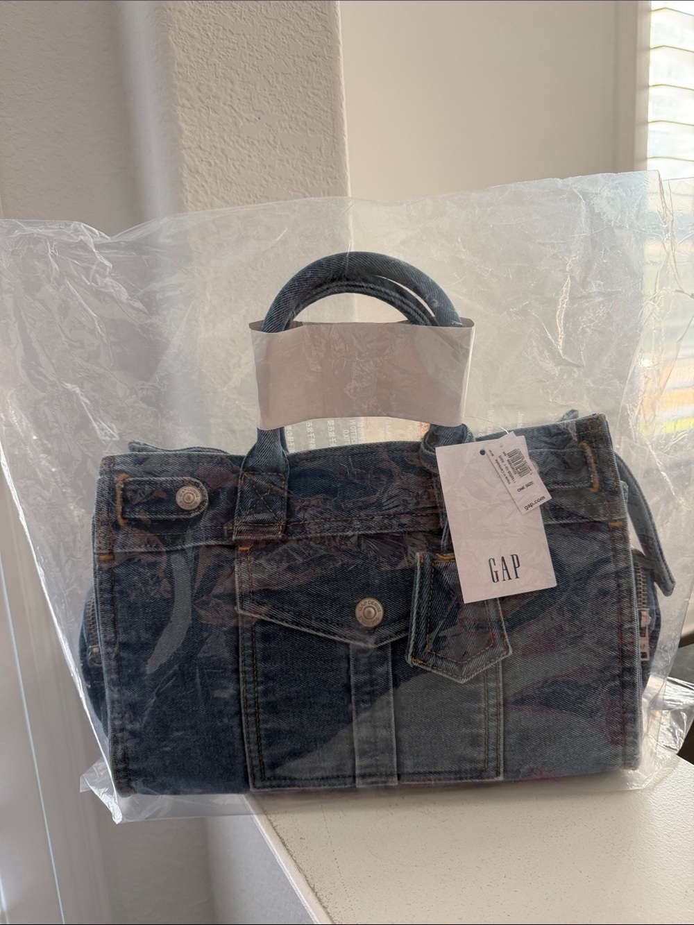 GAP Dark Denim Satchel Bag